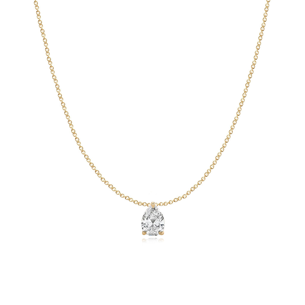 Solitaire Lab Diamond Necklace 3CT