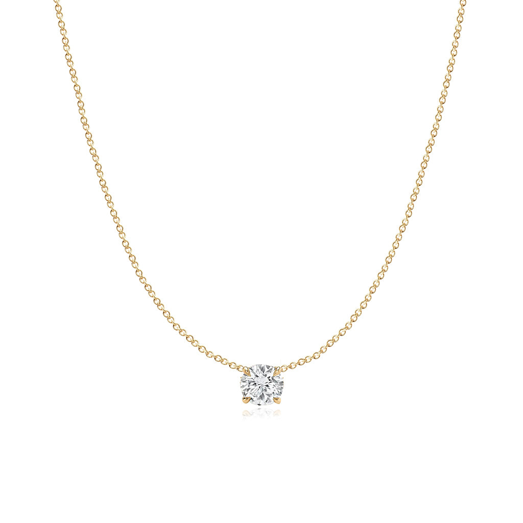 Solitaire Lab Diamond Necklace 1CT