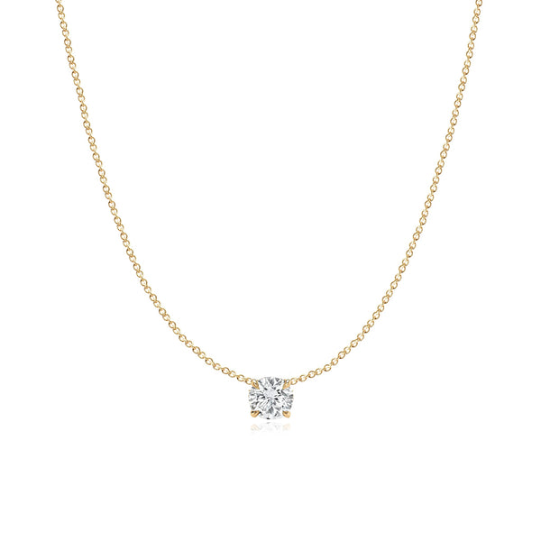 Solitaire Lab Diamond Necklace 1CT