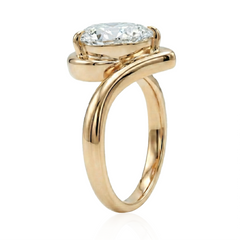 Solitaire Lab Diamond Wave Wrap Ring