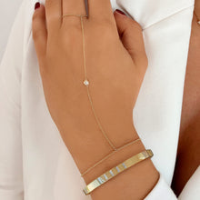 Load image into Gallery viewer, Spaced Baguette Diamond Bangle

