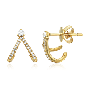 Split Diamond Earrings
