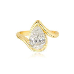 Solitaire Lab Diamond Wave Wrap Ring
