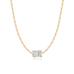 Two Lab Diamond Necklace 3CT