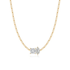 Two Lab Diamond Necklace 3CT