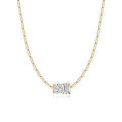 Two Lab Diamond Necklace 3CT