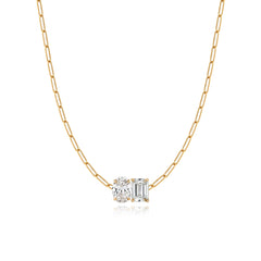 Two Lab Diamond Necklace 4CT