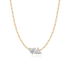 Two Lab Diamond Necklace 4CT
