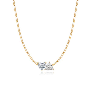 Two Lab Diamond Necklace 4CT