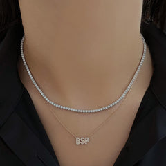 Classic Diamond Tennis Necklace