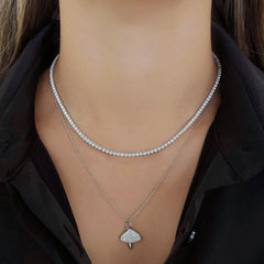 Classic Diamond Tennis Necklace
