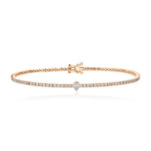 Solitaire Diamond Tennis Bracelet