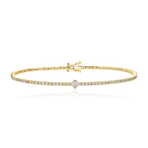 Solitaire Diamond Tennis Bracelet