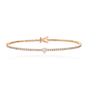 Solitaire Diamond Tennis Bracelet