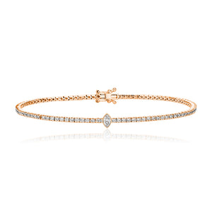 Solitaire Diamond Tennis Bracelet