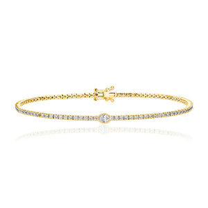 Solitaire Diamond Tennis Bracelet