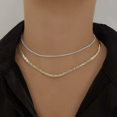Diamond Tennis Choker Necklace