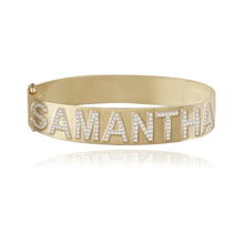 Load image into Gallery viewer, Jumbo Pave Personalized Bangle
