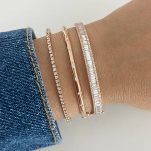 Thin Classic Diamond Tennis Bracelet