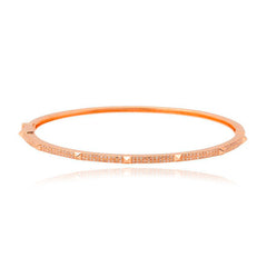 Thin Pave with Spikes Bangle