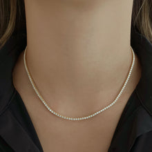 Load image into Gallery viewer, Thin Diamond Tennis Necklace
