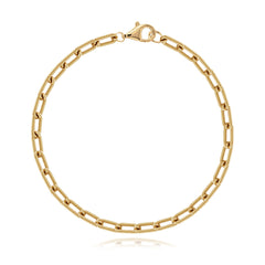 Small Rounded Paperclip Bracelet