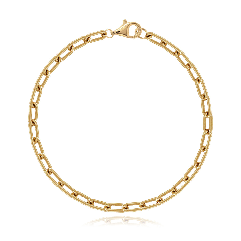 Small Rounded Paperclip Bracelet