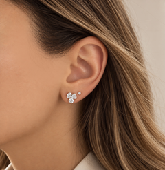 Three Multi Shape Diamond Studs