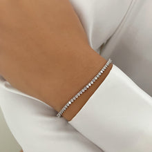 Load image into Gallery viewer, Three Prong Tennis Bracelet
