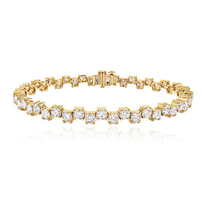 Tiered Diamond Tennis Bracelet