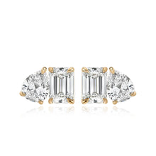 Load image into Gallery viewer, Two-Diamond Stud Earring (Single)
