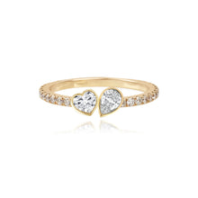 Load image into Gallery viewer, Two-Diamond Pave Eternity Ring
