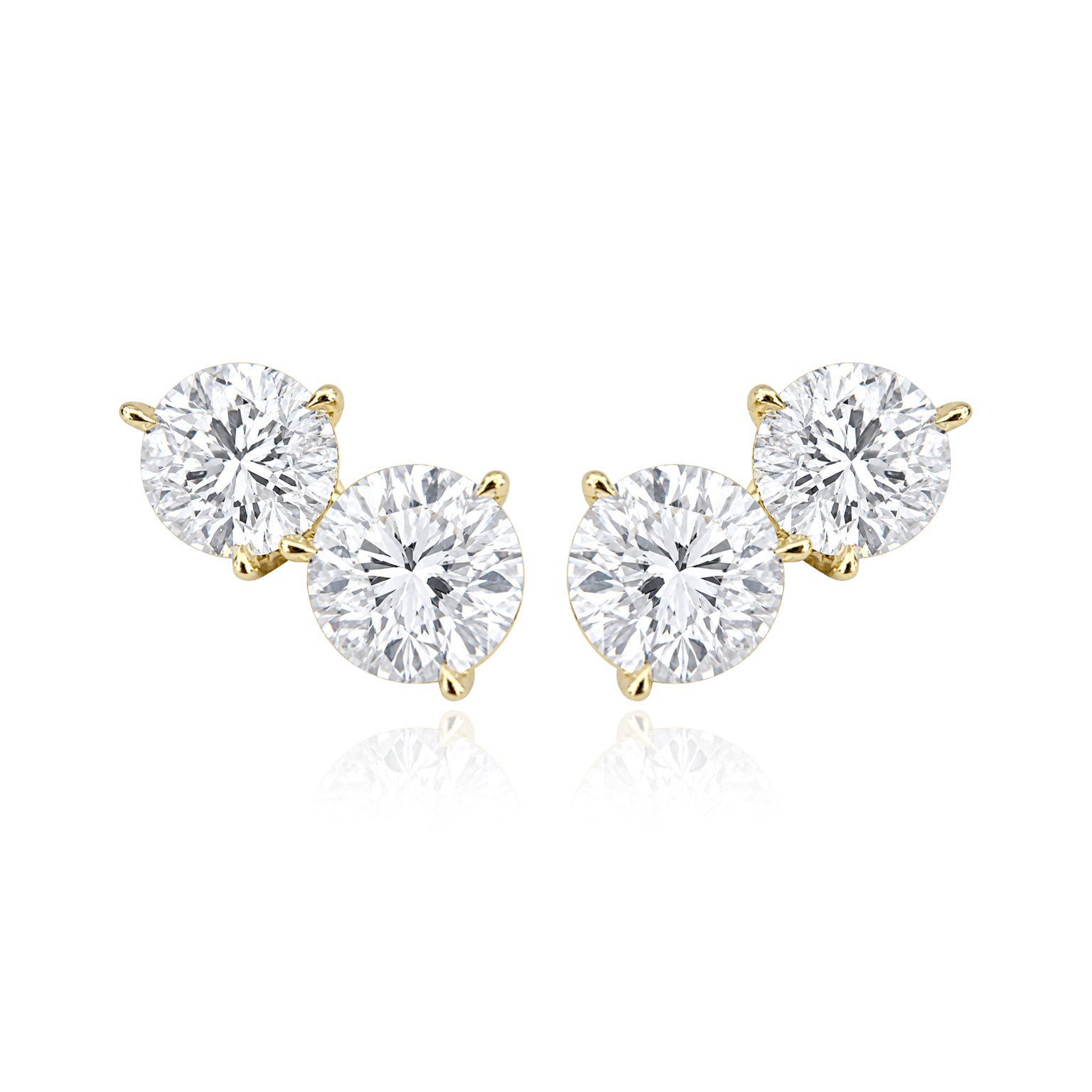 Two Lab Diamond Earrings