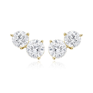 Two Lab Diamond Earrings