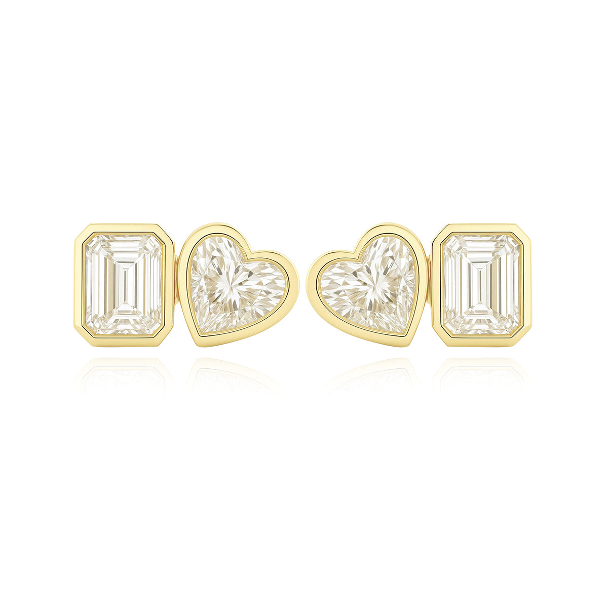 Two Multi Shape Lab Diamond Earrings