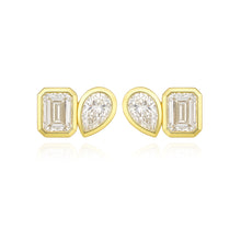 Load image into Gallery viewer, Two Multi Shape Lab Diamond Earrings
