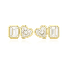 Load image into Gallery viewer, Two Multi Shape Lab Diamond Earrings
