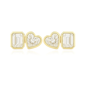 Two Multi Shape Lab Diamond Earrings