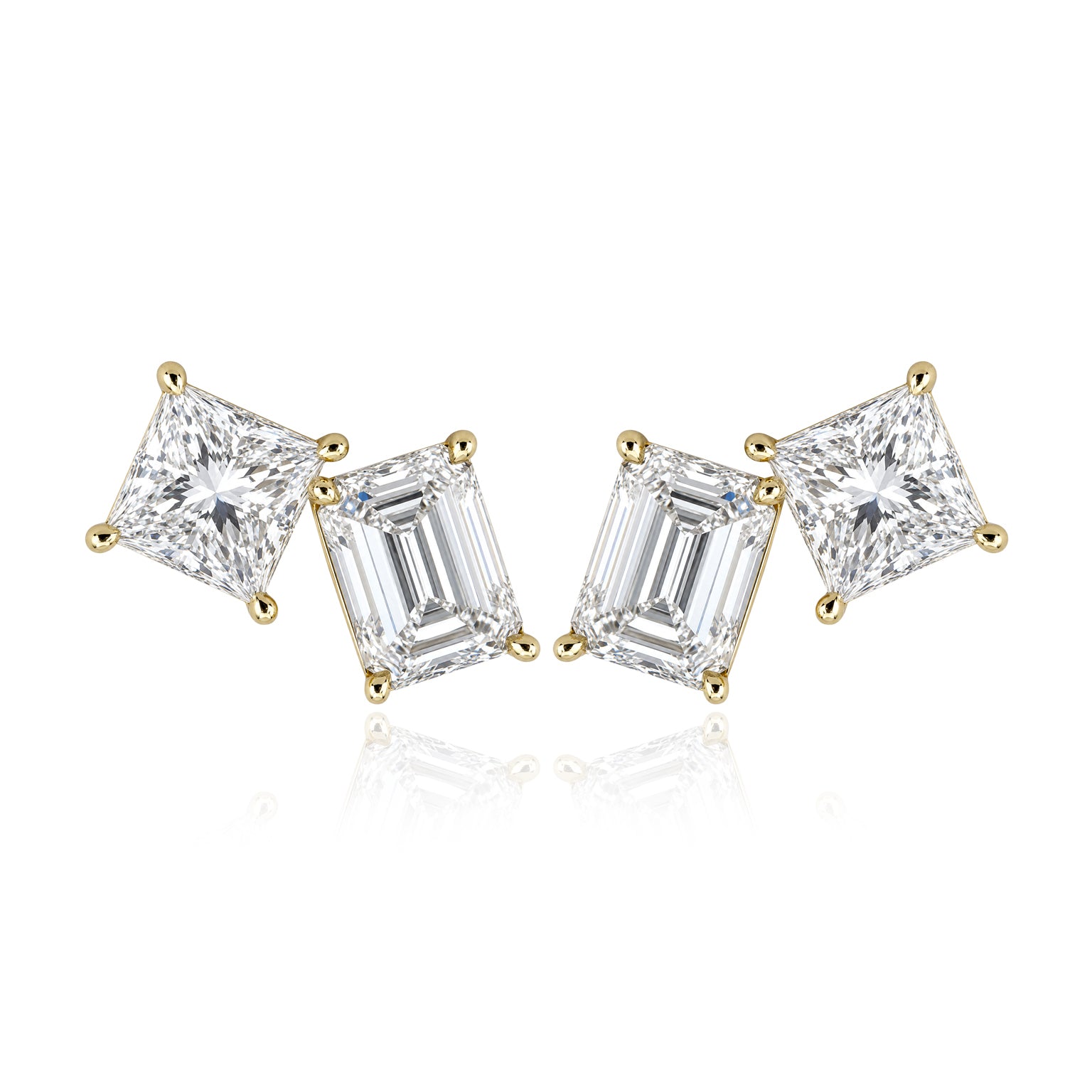 Two Shape Lab Diamond Earrings