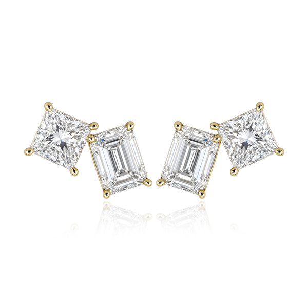 Two Shape Lab Diamond Earrings