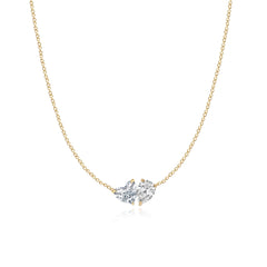 Two Lab Diamond Necklace 3CT