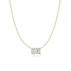 Two Lab Diamond Necklace 3CT