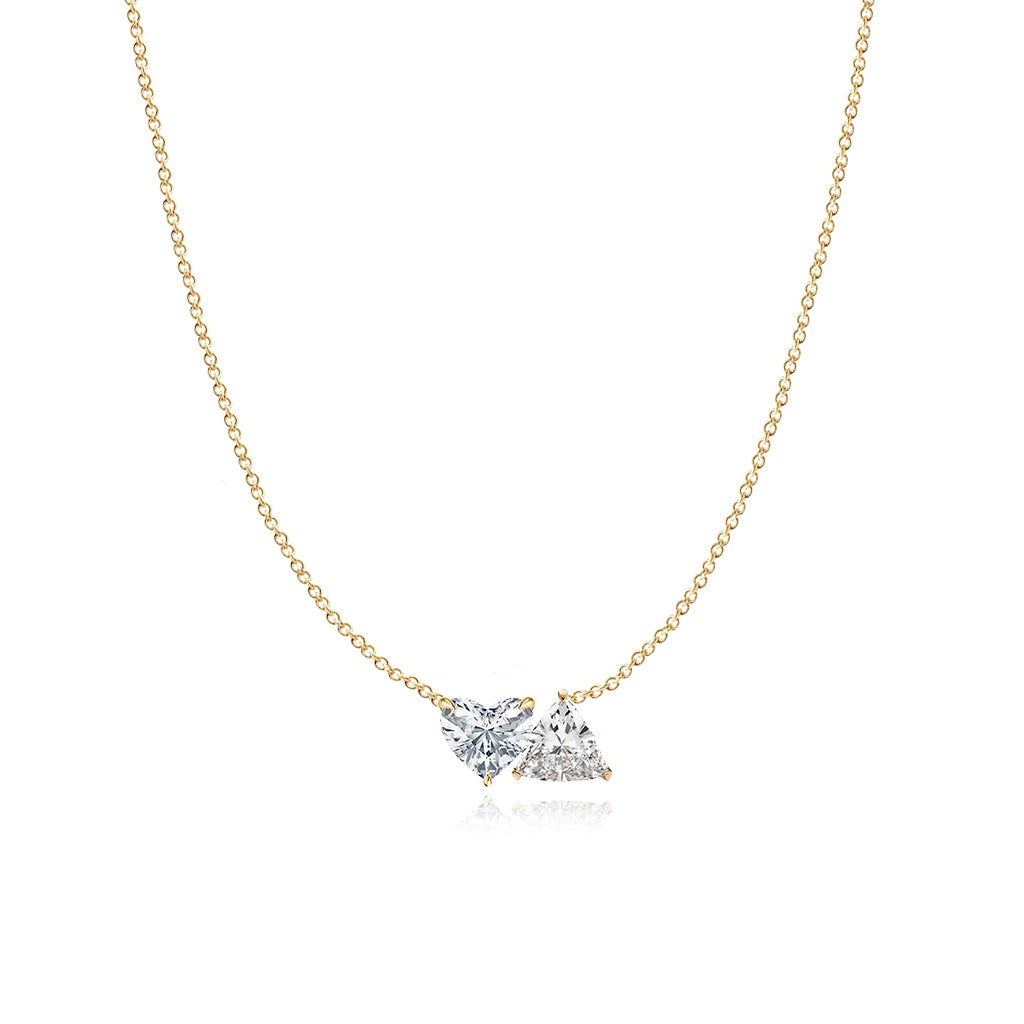 Two Lab Diamond Necklace 3CT