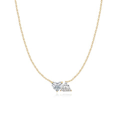 Two Lab Diamond Necklace 3CT