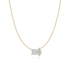 Two Lab Diamond Necklace 3CT