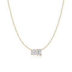Two Lab Diamond Necklace 3CT