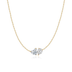 Two Lab Diamond Necklace 4CT