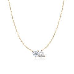 Two Lab Diamond Necklace 4CT