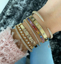 Load image into Gallery viewer, Rainbow Multi Shape Tennis Bracelet
