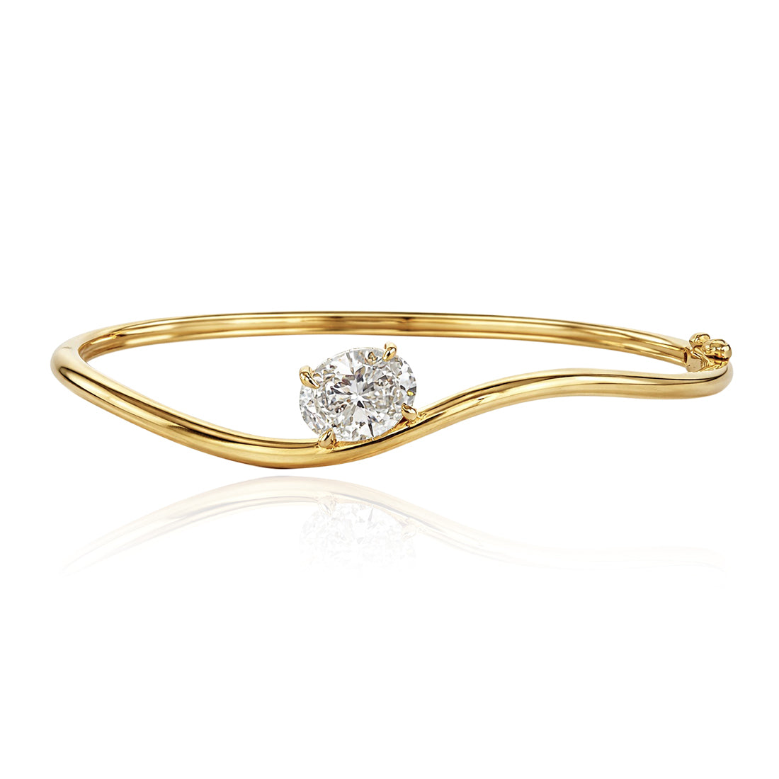 Gold Wave Stackable Lab Diamond